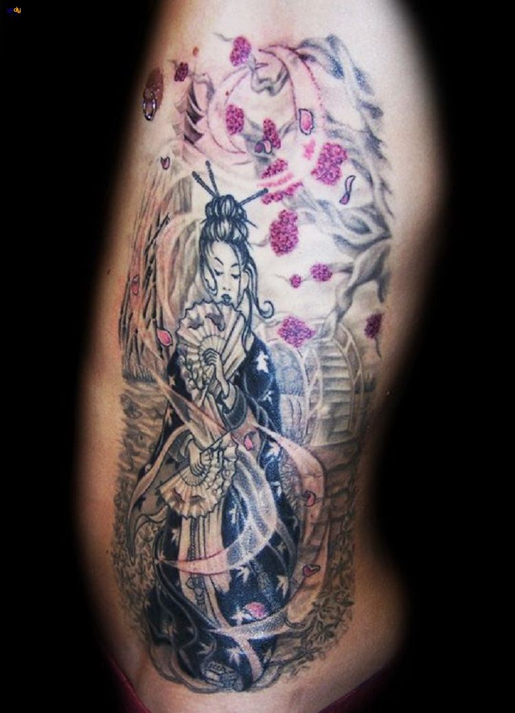 COVER HÌNH XĂM HOA  GEISHA ĐẸP KEN BIÊN HÒA TATTOO  Biên Hòa Tattoo