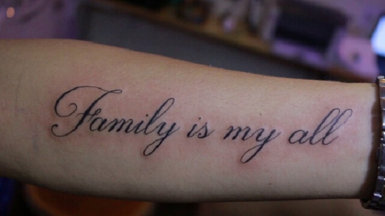 Hình xăm i love my family đẹp và ý nghĩa i love family tattoo by www