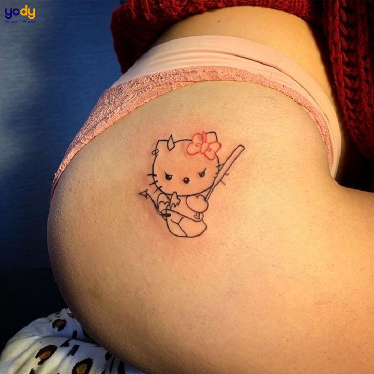 50 Hình xăm Hello Kitty đẹp nhất