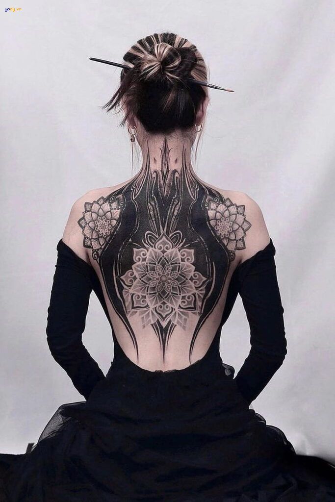 Sửa hình xăm full lưng – G.A.N.G.S Tattoo
