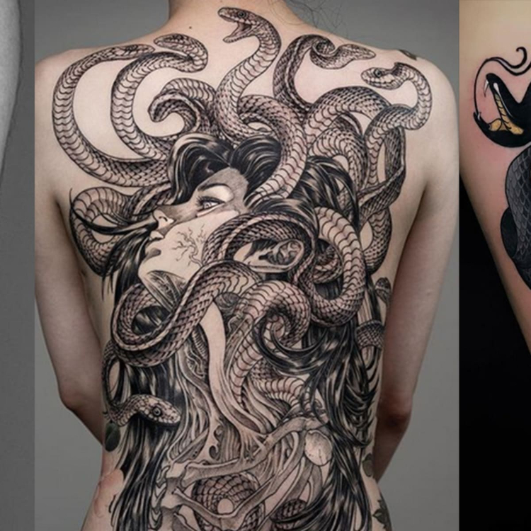 Hình xăm nữ thần Medusa đẹp hết nước chấm