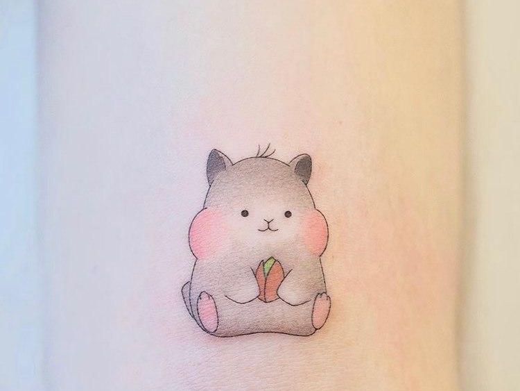 Hình xăm nhỏ cute hình thỏ
