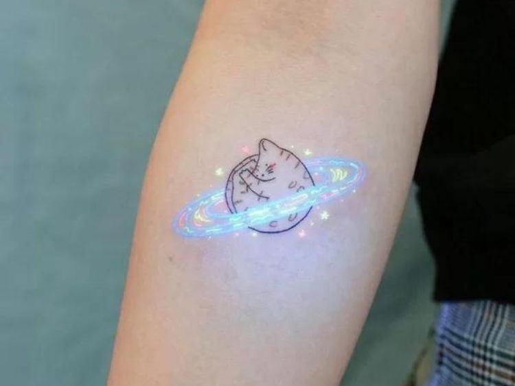 Hình xăm mini mèo cute cho nữ
