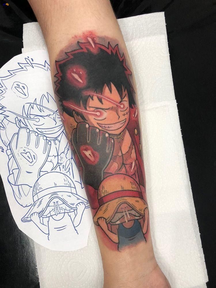 7 Luffy tattoos ý tưởng  hình xăm xăm anime one piece