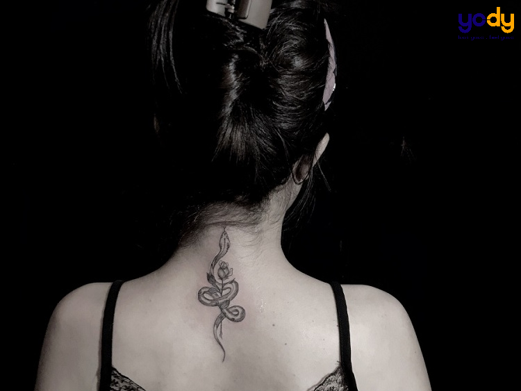 Mẫu hình xăm nhỏ sau tai đẹp cho  Đỗ Nhân Tattoo Studio  Facebook