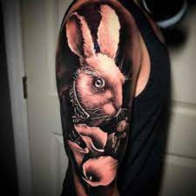 Hình xăm con thỏ  Biểu tượng thẩm mỹ mang đến vận may cho chủ nhân