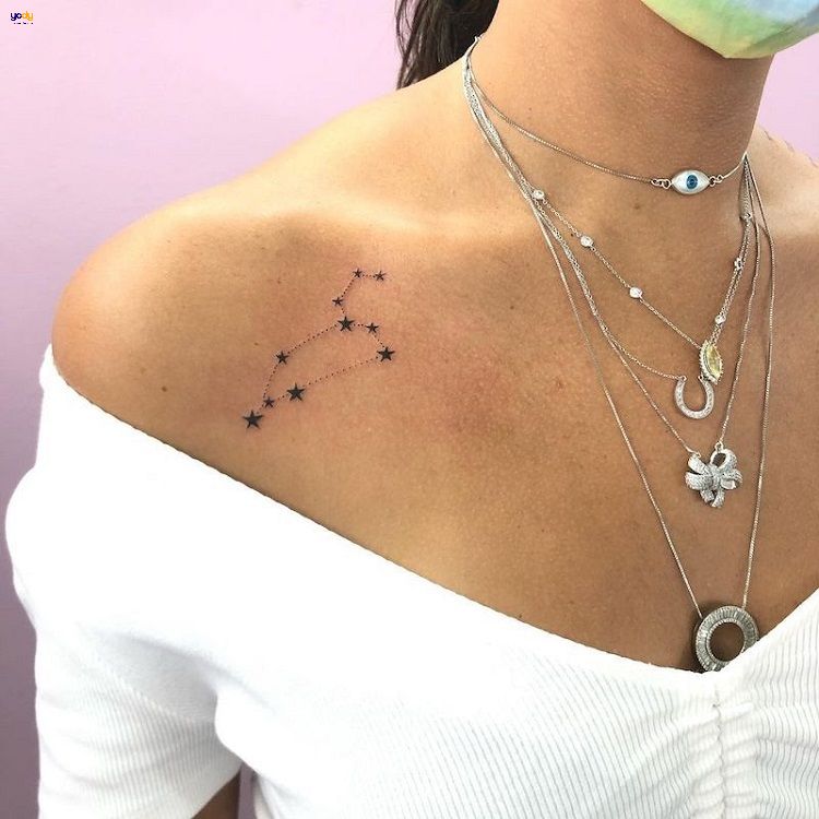 Hình xăm đẹp cung hoàng đạo cho nữ