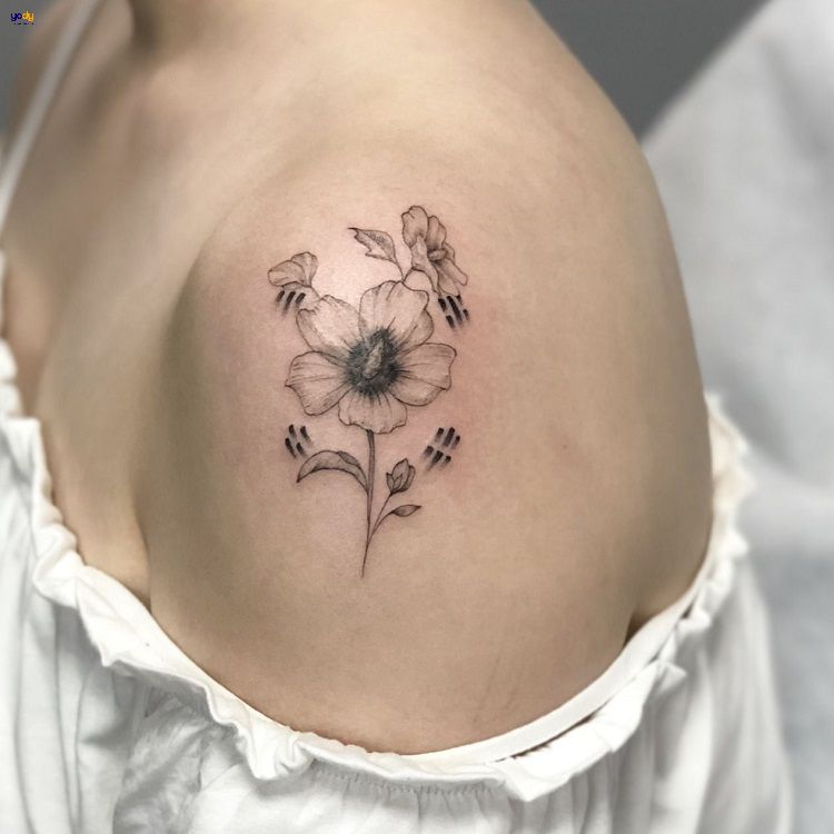 Hình xăm hoa đẹp nhất cho nữ