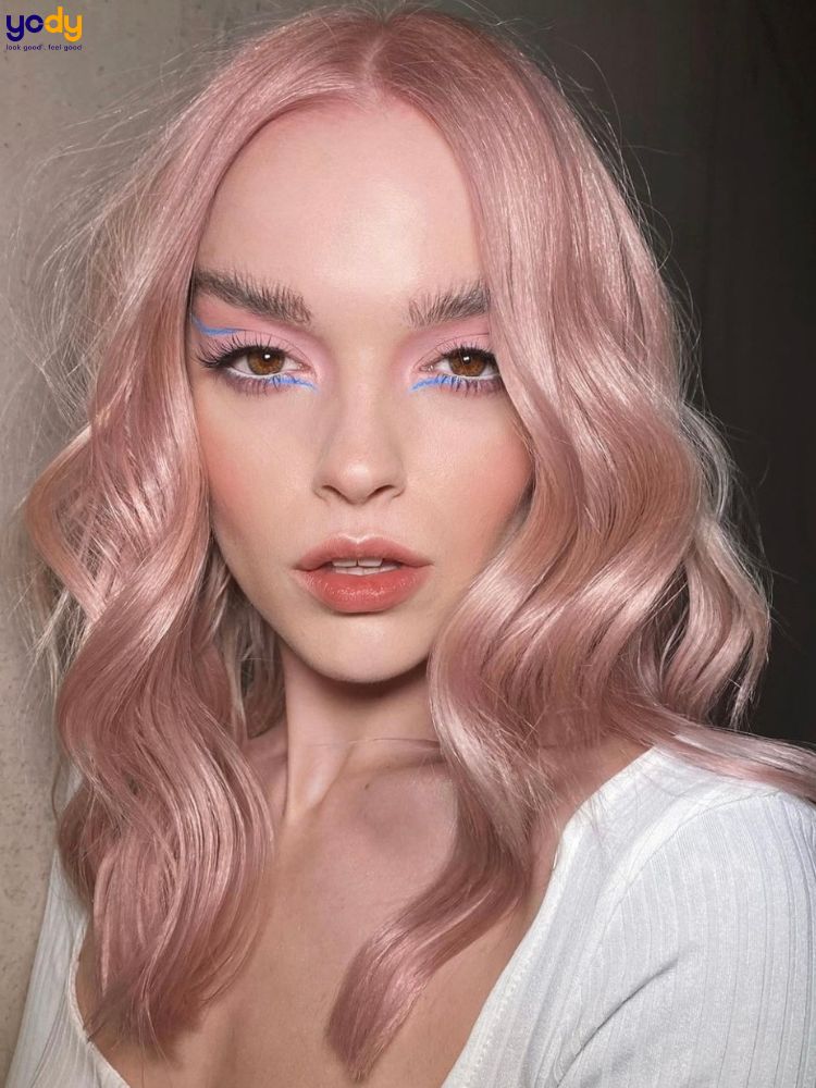 Tóc hồng khói pastel - Kiểu tóc lý tưởng trong mùa hè