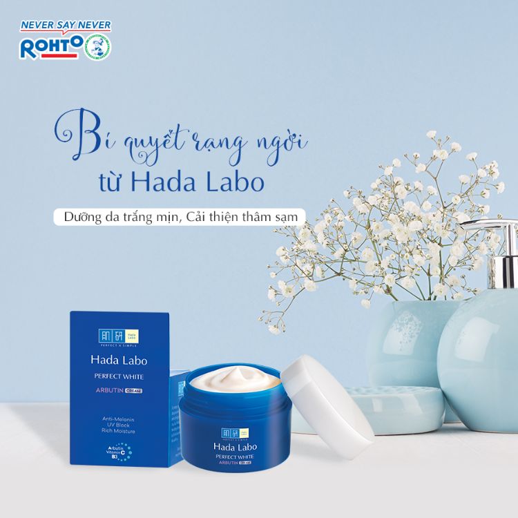 Kem dưỡng trắng da cấp ẩm Hada Labo Perfect White Arbutin Cream