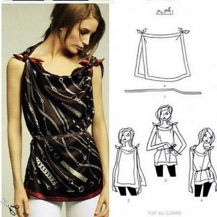Cách kết hợp 2 bandana làm áo