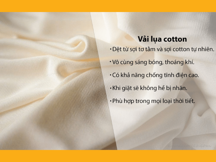 Vải lụa cotton