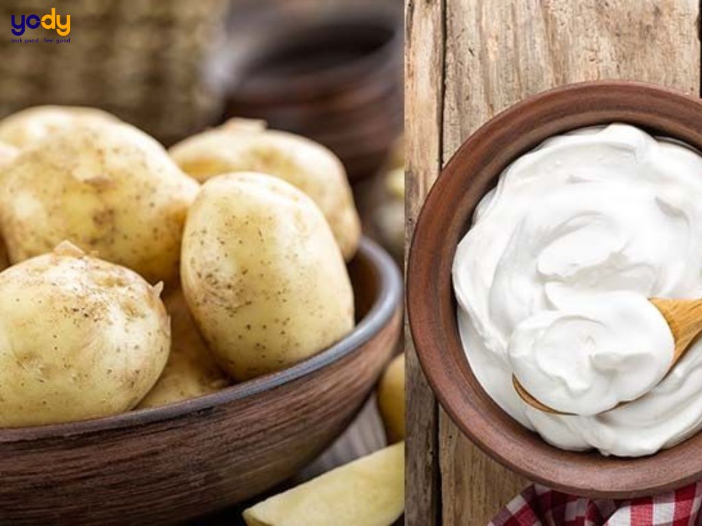 Cách làm mặt nạ khoai tây sữa chua