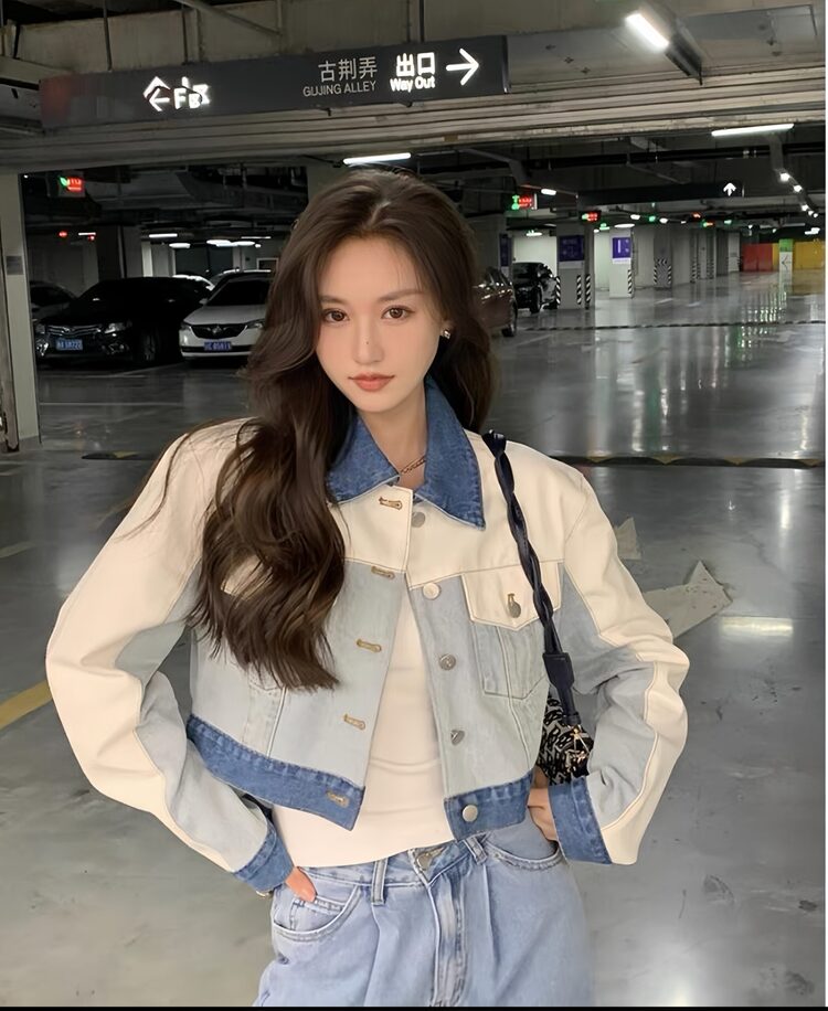 Mẫu áo khoác jean nữ đẹp, trendy