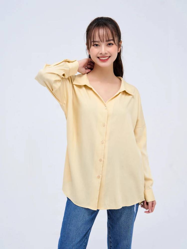 áo sơ mi nữ đẹp dáng suông