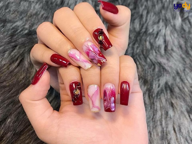 Hướng dẫn chọn mẫu nail vân đá đẹp phong thủy  mang lại cuộc sống bình an  và giàu có