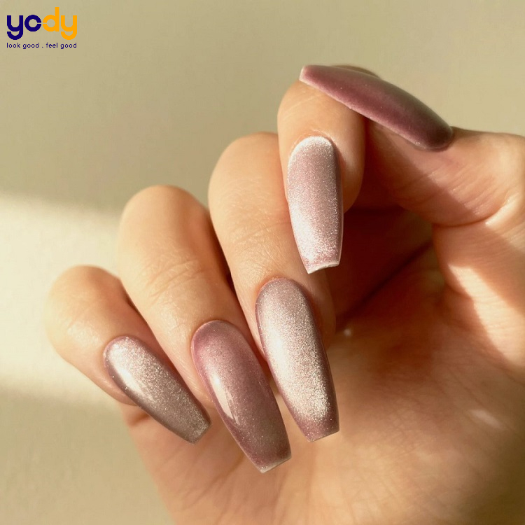 mẫu nail mắt mèo đẹp