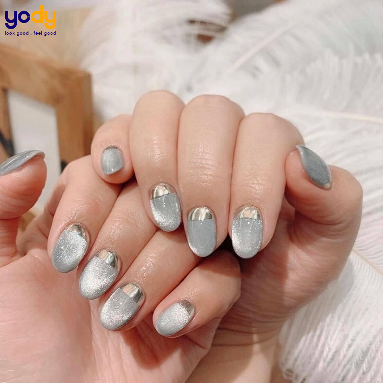 mẫu nail mắt mèo đẹp
