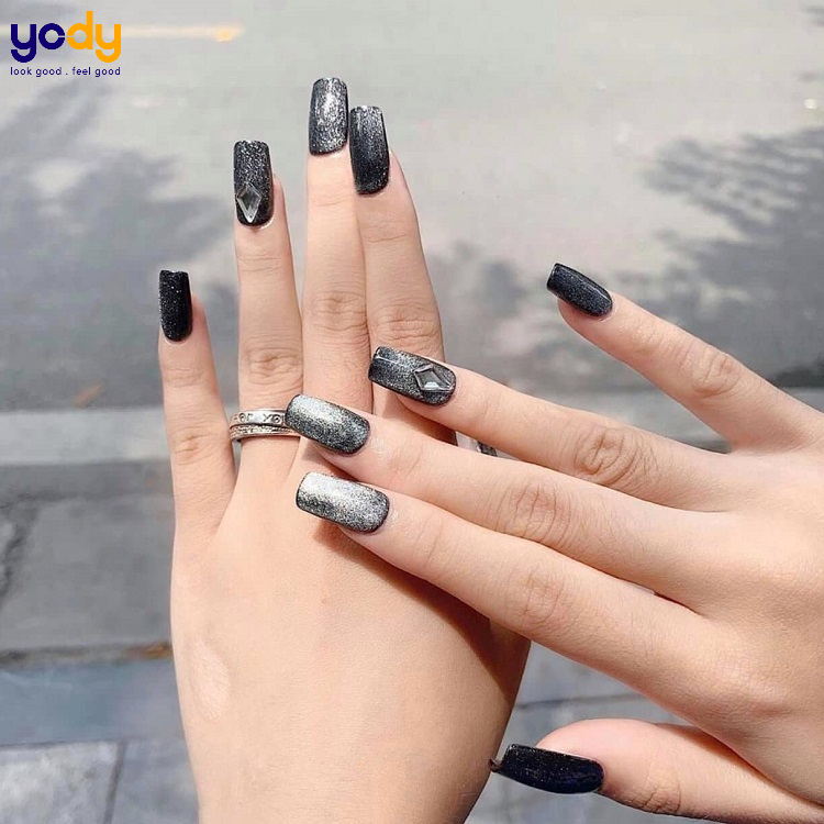 mẫu nail mắt mèo đẹp