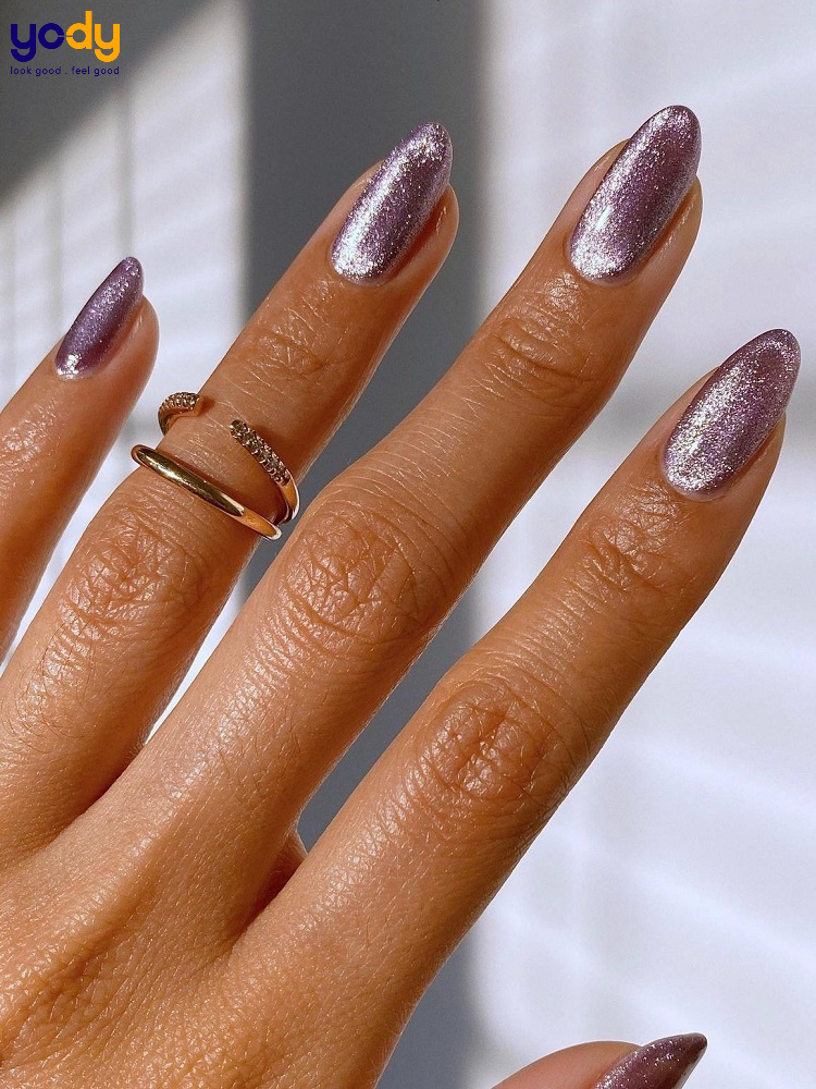 mẫu nail mắt mèo đẹp
