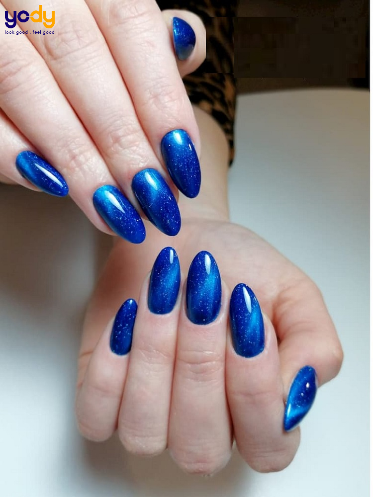 mẫu nail mắt mèo đẹp
