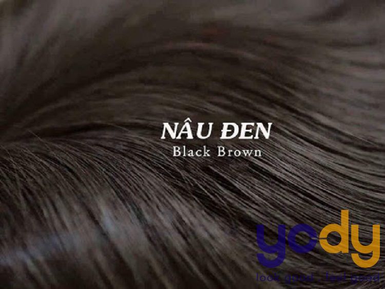 Dầu Gội Nhuộm Tóc Komi Brown Black Nâu Đen