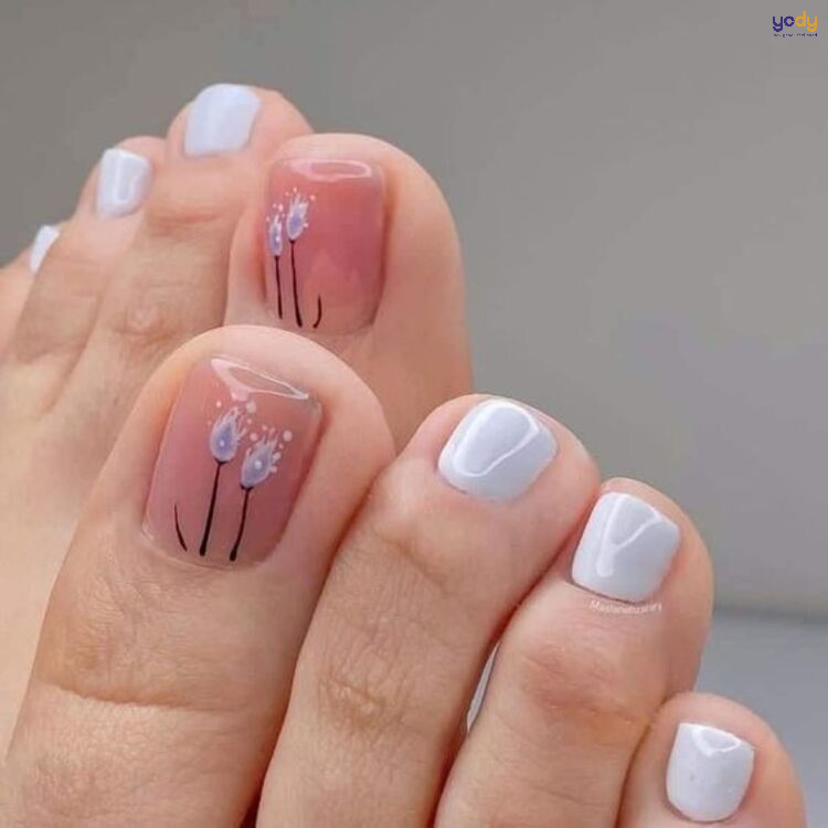 Tổng hợp 30 kiểu nail cô dâu màu trắng đẹp tinh khôi nhất