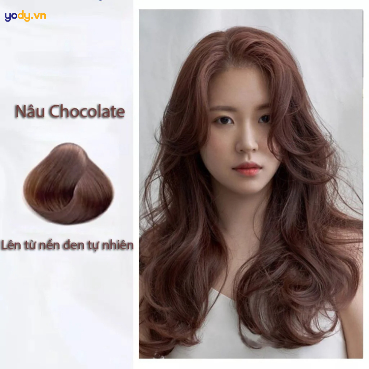 Màu tóc nâu socola