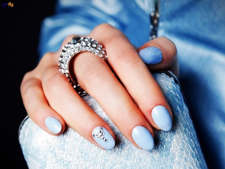 Mẫu Nail Màu Xanh Ngọc