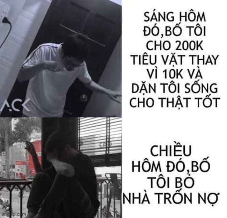 Ảnh meme nhân văn cười rụng rốn