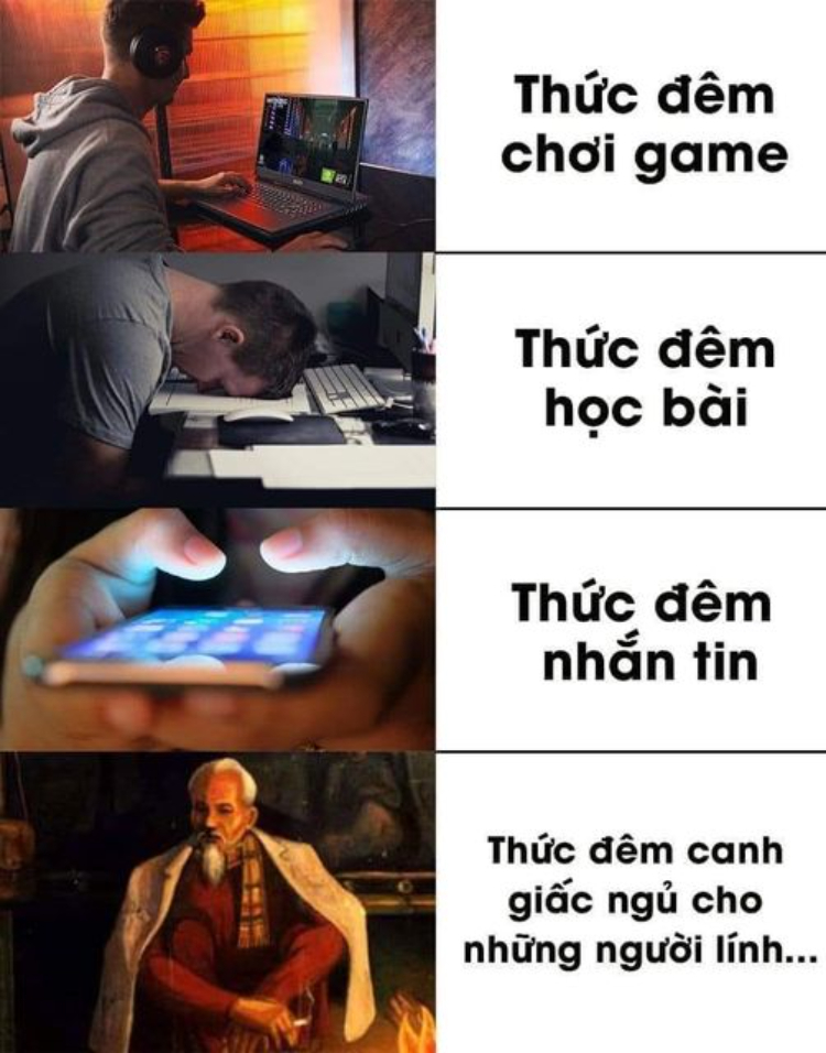 Hình meme cảm động về Bác Hồ vĩ đại