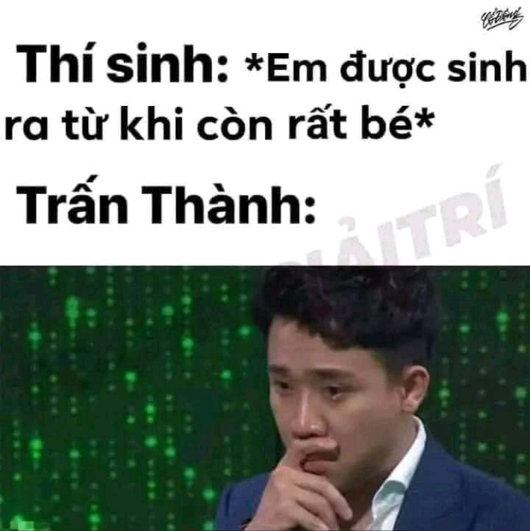 Hình meme bá đạo, hài hước về Trấn Thành
