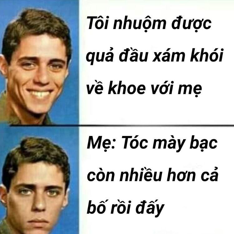 Hình meme buồn, bố mẹ đã già