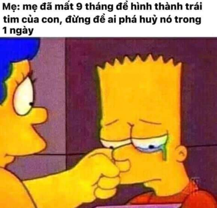 Hình ảnh meme cảm động về người mẹ