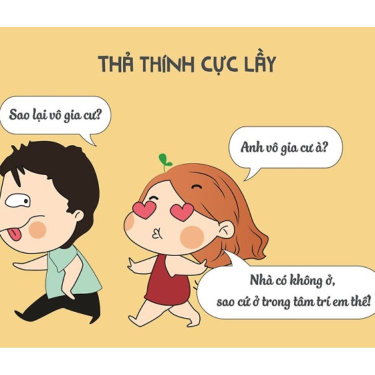 biểu tượng cảm xúc tình yêu hài hước