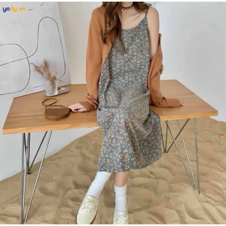 Sẵn áo len trắng kem + váy 2 dây ) Áo khoác len cardigan mùa thu đông / Váy  đầm nữ 2 dây | Shopee Việt Nam