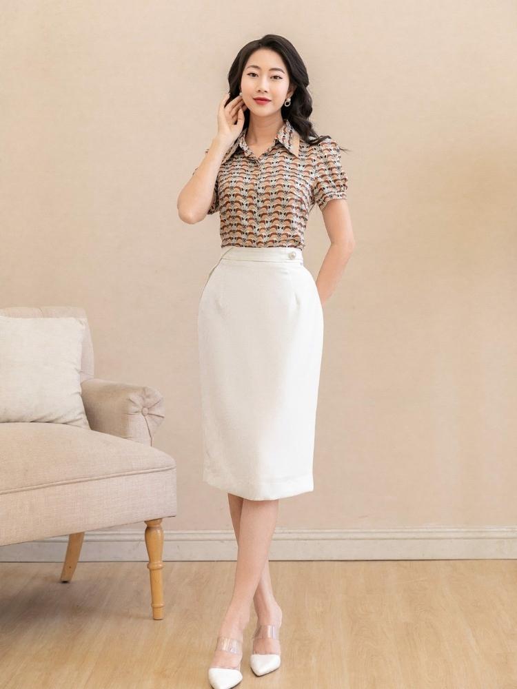 CHÂN VÁY BÚT CHÌ NEM FASHION Z04392  Lazadavn