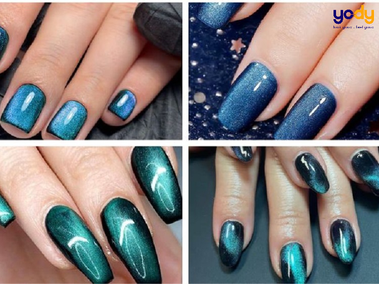 Nail mắt mèo xanh
