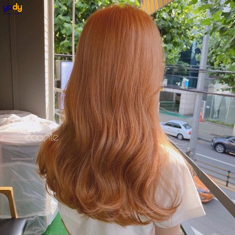 Tóc màu cam đào hợp với da nào? Kiểu nào tóc?