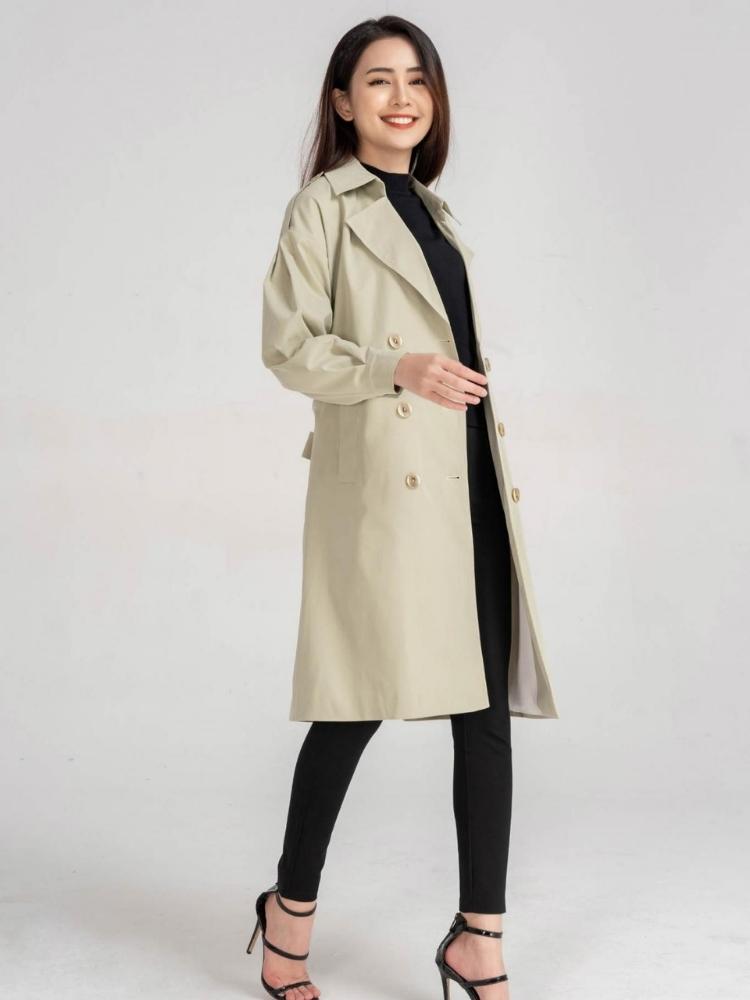 Mã C599: áo khoác dạ nữ dáng dài quá gối cao cấp Pc hàn quốc ChamCham Shop