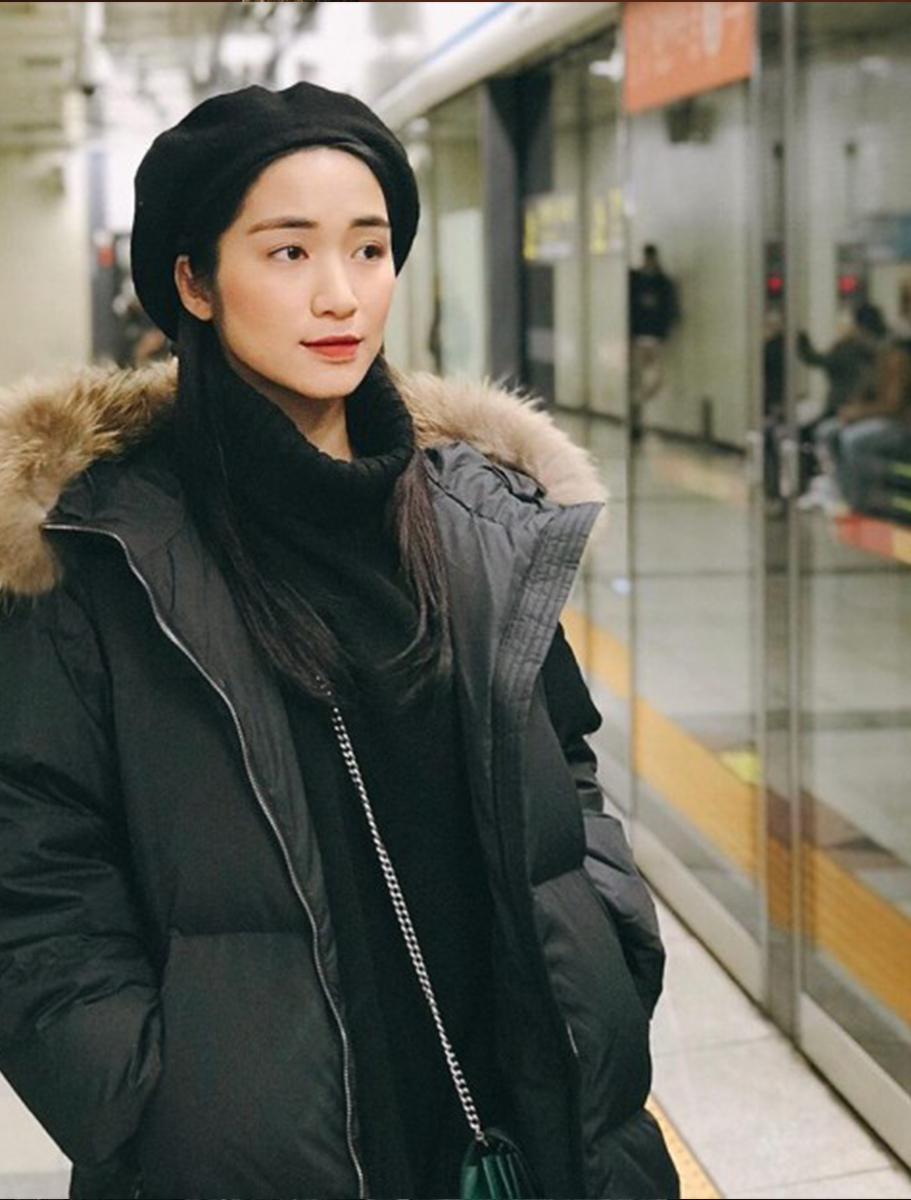 phối đồ với áo parka nữ