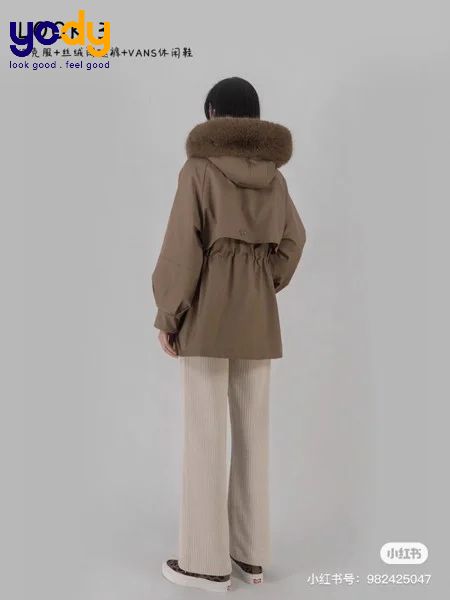 phối đồ với áo parka nữ