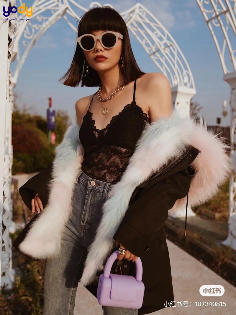 phối đồ với áo parka nữ