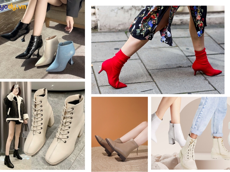 phối đồ với boot cổ ngắn mùa đông