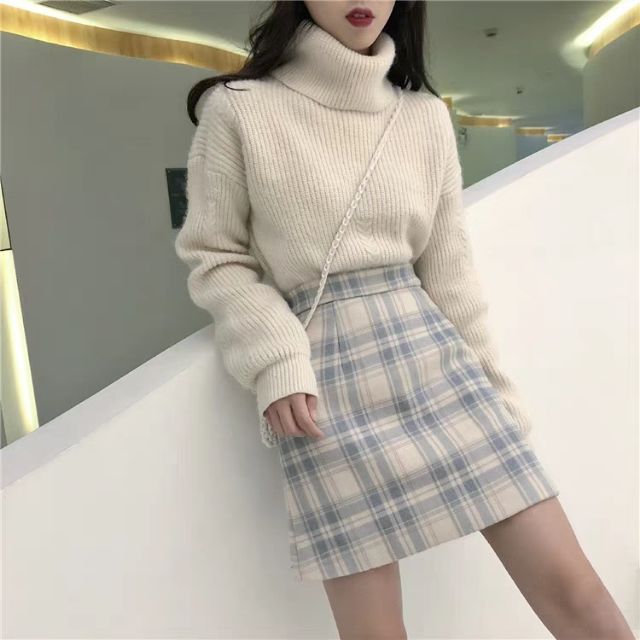 Chân Váy Dạ Tweed BIG SIZE Cạp Chéo Phối 3 Cúc Túi Giả Kiểu Váy Ngắn Chữ A  Thu Đông THUS90 | Shopee Việt Nam