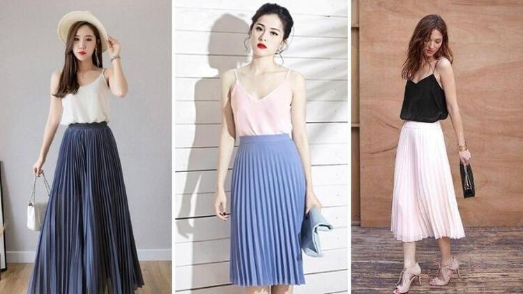 Chân váy xếp ly mùa thu - sakurafashion.vn