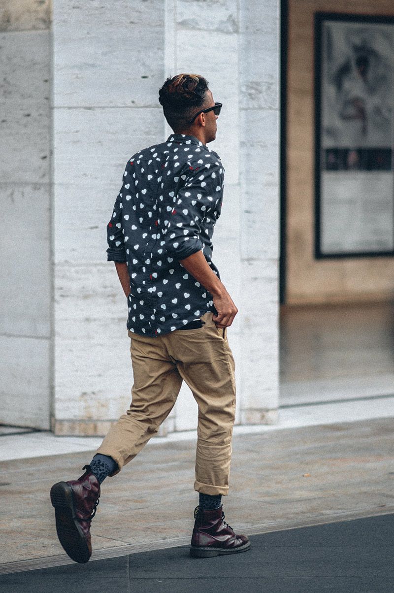 phối đồ với giày dr martens nam