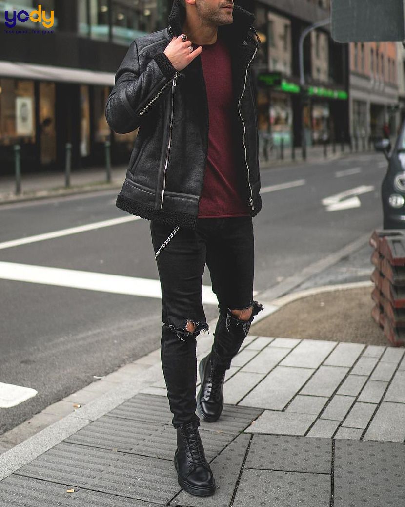phối đồ với giày dr martens nam