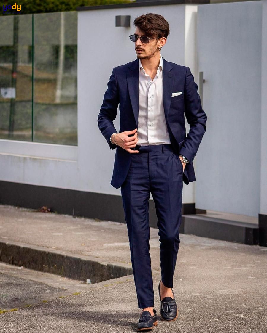 phối đồ với giày loafer nam