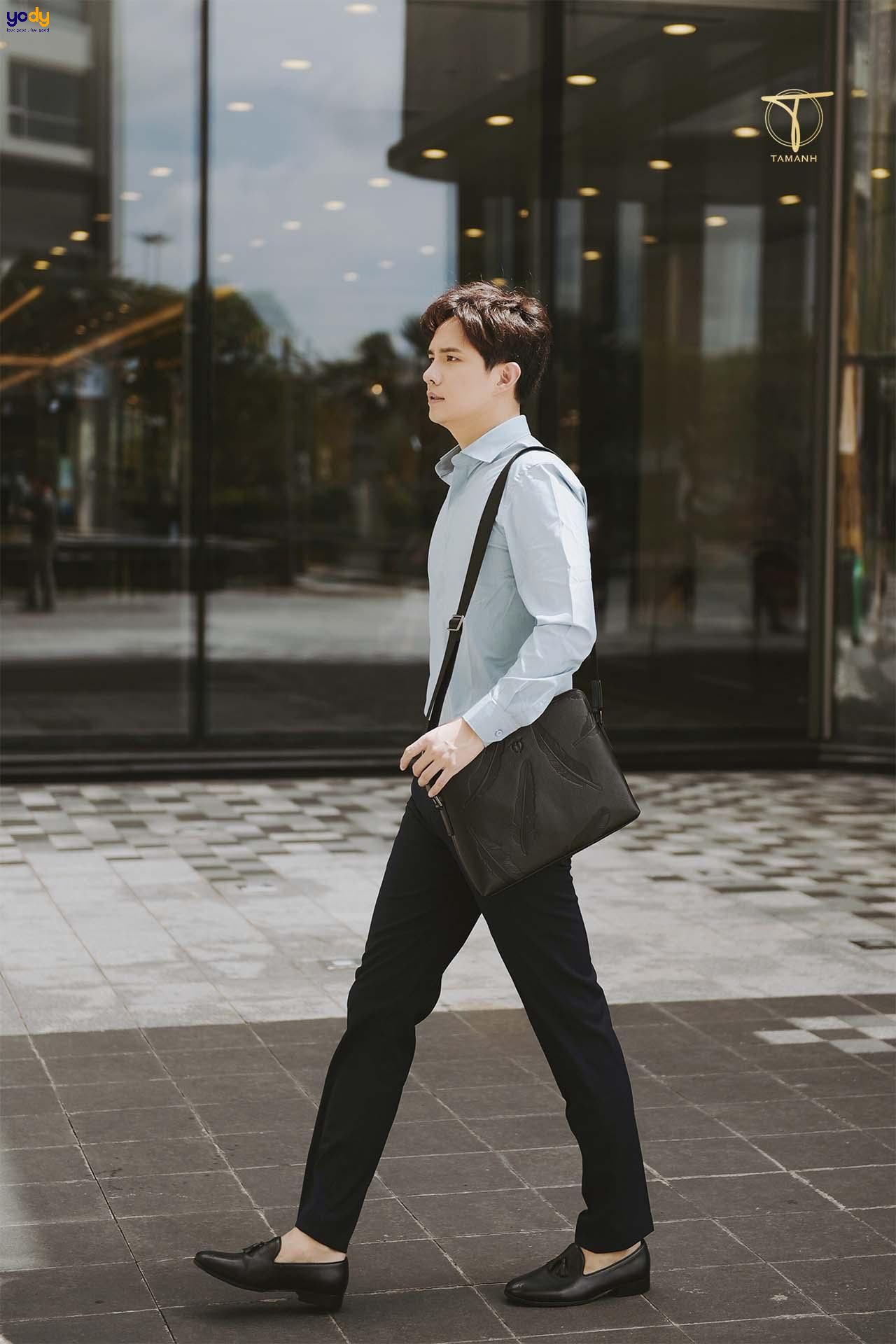 phối đồ với giày loafer nam